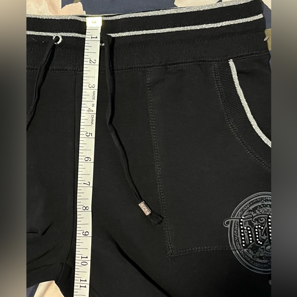 BCBG Maxazria Size:L WomenHoodie/Pants Phinestone Detail Shimmer Thread Outline - Picture 13 of 16